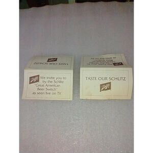 Schlitz "Taste Our Schlitz" Table Tents